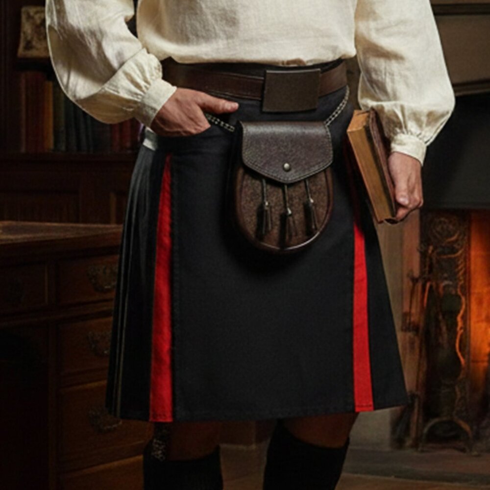 Men’s Rainbow Utility Kilt Cargo Hybrid Pride Kilt Adjustable